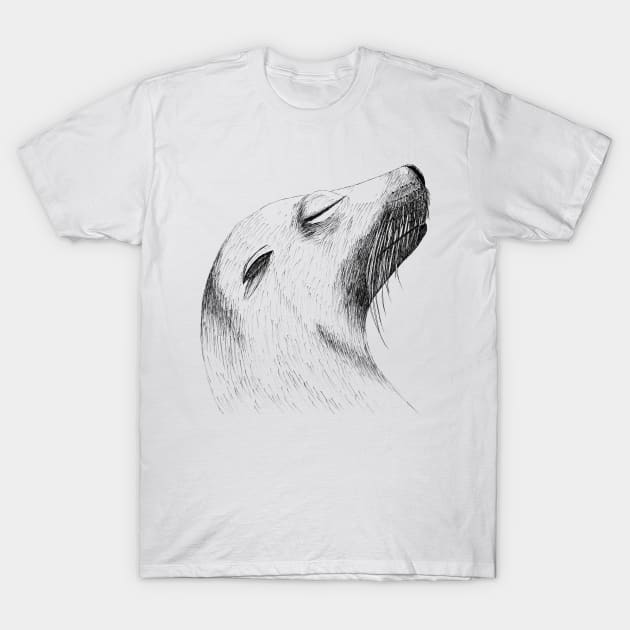 Sea Lion T-Shirt by jitkaegressy